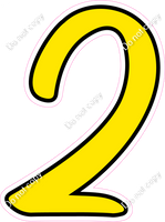 CUL 23.5" Individuals - Flat Yellow 2