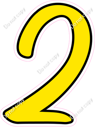 CUL 23.5" Individuals - Flat Yellow 2