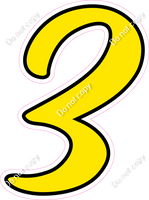 CUL 23.5" Individuals - Flat Yellow 3