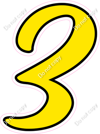 CUL 23.5" Individuals - Flat Yellow 3