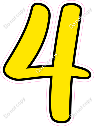 CUL 23.5" Individuals - Flat Yellow 4