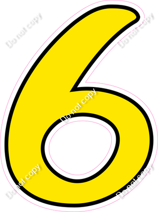 CUL 23.5" Individuals - Flat Yellow 6