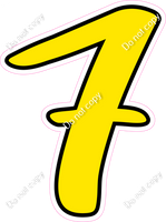 CUL 23.5" Individuals - Flat Yellow 7