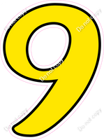 CUL 23.5" Individuals - Flat Yellow 9