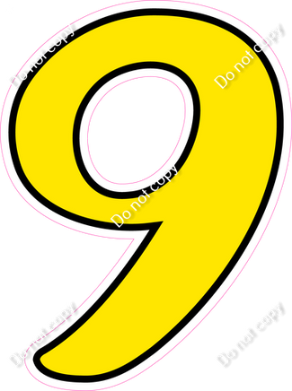 CUL 23.5" Individuals - Flat Yellow 9