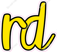 CUL 23.5" Individuals - Flat Yellow RD