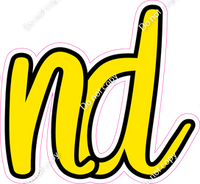 CUL 23.5" Individuals - Flat Yellow ND