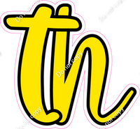 CUL 23.5" Individuals - Flat Yellow TH