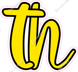 CUL 23.5" Individuals - Flat Yellow TH