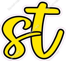 CUL 23.5" Individuals - Flat Yellow ST