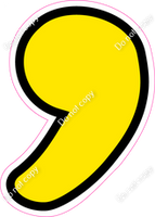 CUL 23.5" Individuals - Flat Yellow Apostrophe