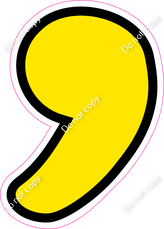 CUL 23.5" Individuals - Flat Yellow Apostrophe