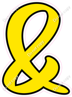 CUL 23.5" Individuals - Flat Yellow &