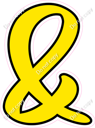 CUL 23.5" Individuals - Flat Yellow &