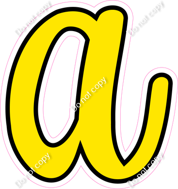 CUL 23.5" Individuals - Flat Yellow a