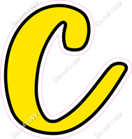 CUL 23.5" Individuals - Flat Yellow c