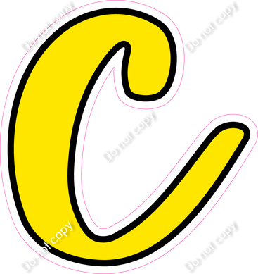 CUL 23.5" Individuals - Flat Yellow c