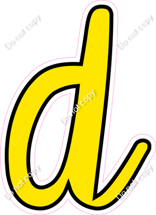 CUL 23.5" Individuals - Flat Yellow d