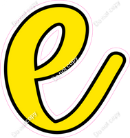 CUL 23.5" Individuals - Flat Yellow e