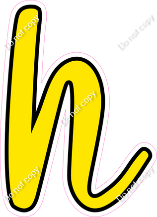 CUL 23.5" Individuals - Flat Yellow h