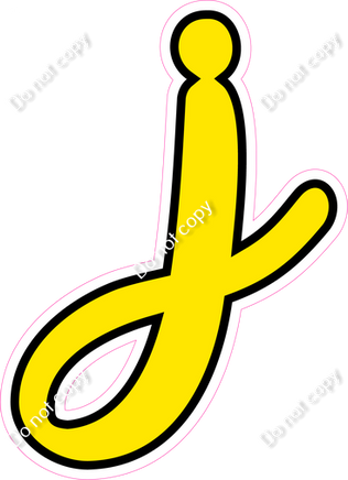 CUL 23.5" Individuals - Flat Yellow j