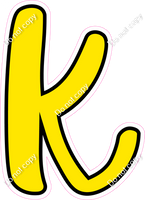 CUL 23.5" Individuals - Flat Yellow k