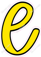 CUL 23.5" Individuals - Flat Yellow l