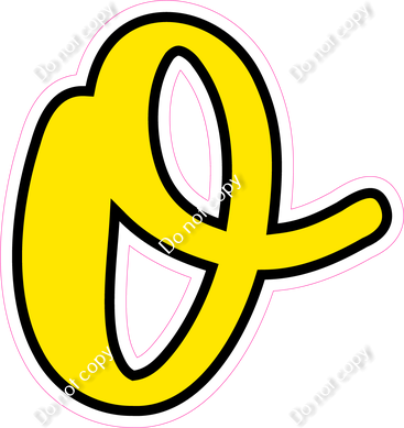 CUL 23.5" Individuals - Flat Yellow o