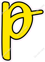 CUL 23.5" Individuals - Flat Yellow p