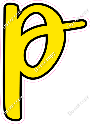 CUL 23.5" Individuals - Flat Yellow p