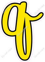 CUL 23.5" Individuals - Flat Yellow q