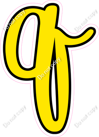 CUL 23.5" Individuals - Flat Yellow q