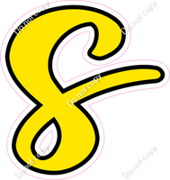 CUL 23.5" Individuals - Flat Yellow s