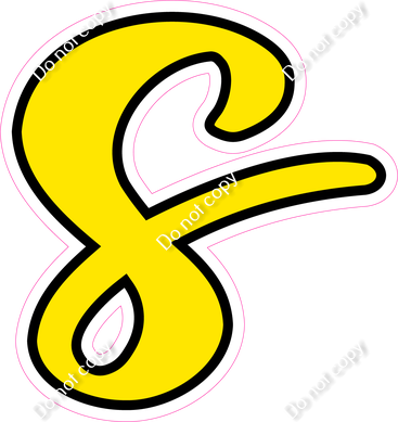 CUL 23.5" Individuals - Flat Yellow s