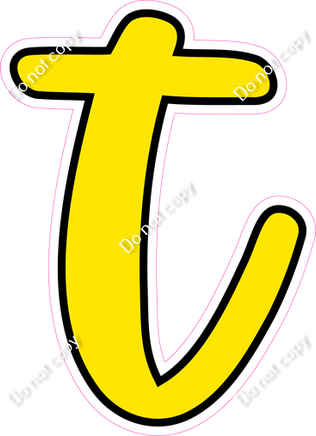 CUL 23.5" Individuals - Flat Yellow t