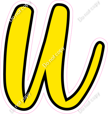 CUL 23.5" Individuals - Flat Yellow u