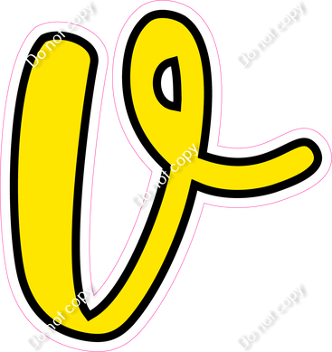 CUL 23.5" Individuals - Flat Yellow v