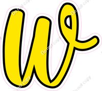 CUL 23.5" Individuals - Flat Yellow w