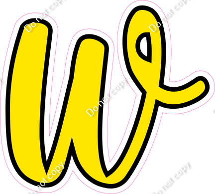 CUL 23.5" Individuals - Flat Yellow w