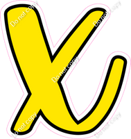 CUL 23.5" Individuals - Flat Yellow x