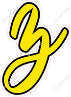 CUL 23.5" Individuals - Flat Yellow z