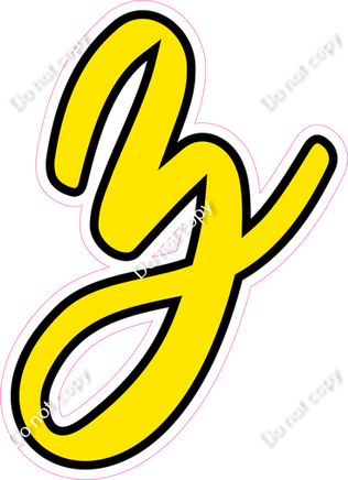 CUL 23.5" Individuals - Flat Yellow z