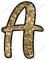 CUL 23.5" Individuals - Gold Sparkle A