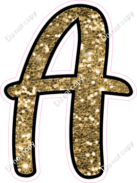 CUL 23.5" Individuals - Gold Sparkle A