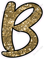 CUL 23.5" Individuals - Gold Sparkle B