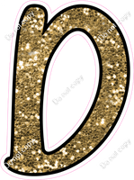 CUL 23.5" Individuals - Gold Sparkle D