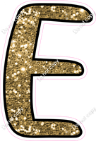 CUL 23.5" Individuals - Gold Sparkle E