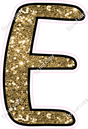 CUL 23.5" Individuals - Gold Sparkle E