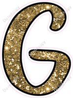 CUL 23.5" Individuals - Gold Sparkle G