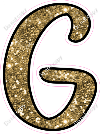 CUL 23.5" Individuals - Gold Sparkle G